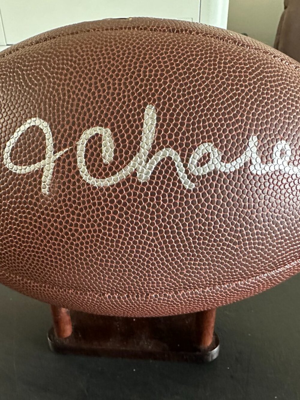 Ja'Marr Chase signed Cincinnati Bengals autographed Wilson NFL football wCOA 929